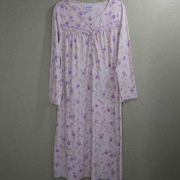 Lanz of Salzburg Ballet Length Knit Nightgown L